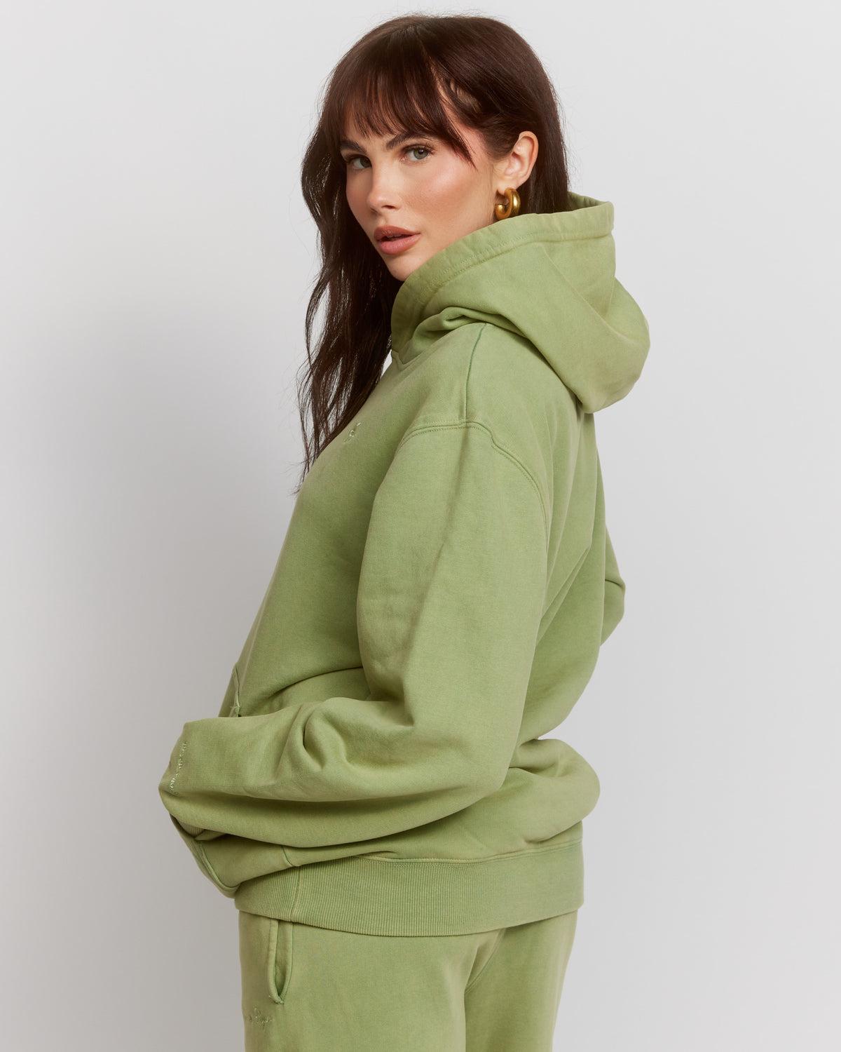 Shop Samii Ryan Samii Ryan Olive Hoodie online at Spoiled Brat