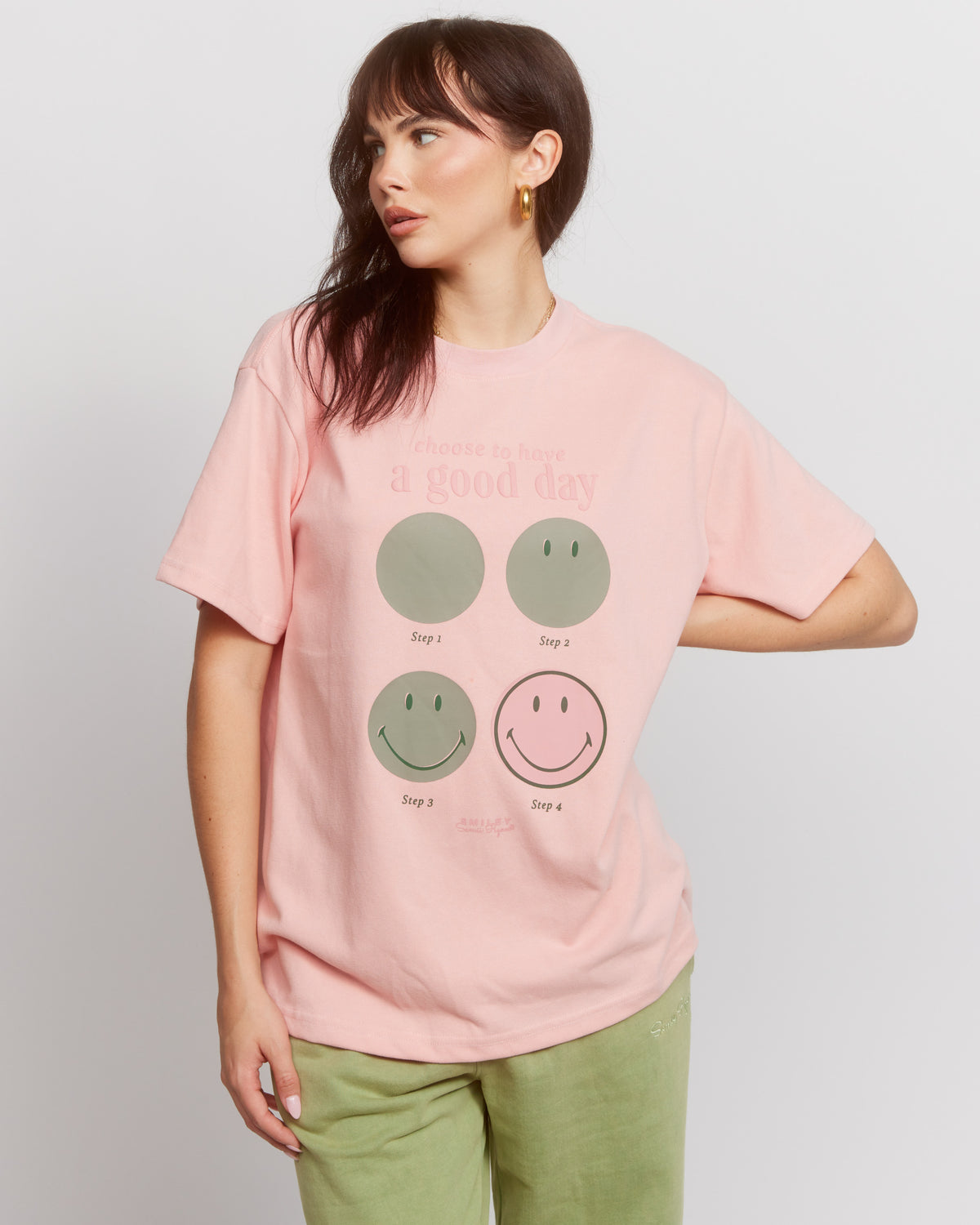 Shop Samii Ryan Samii Ryan Smiley® Good Day Oversized Tee online at Spoiled Brat