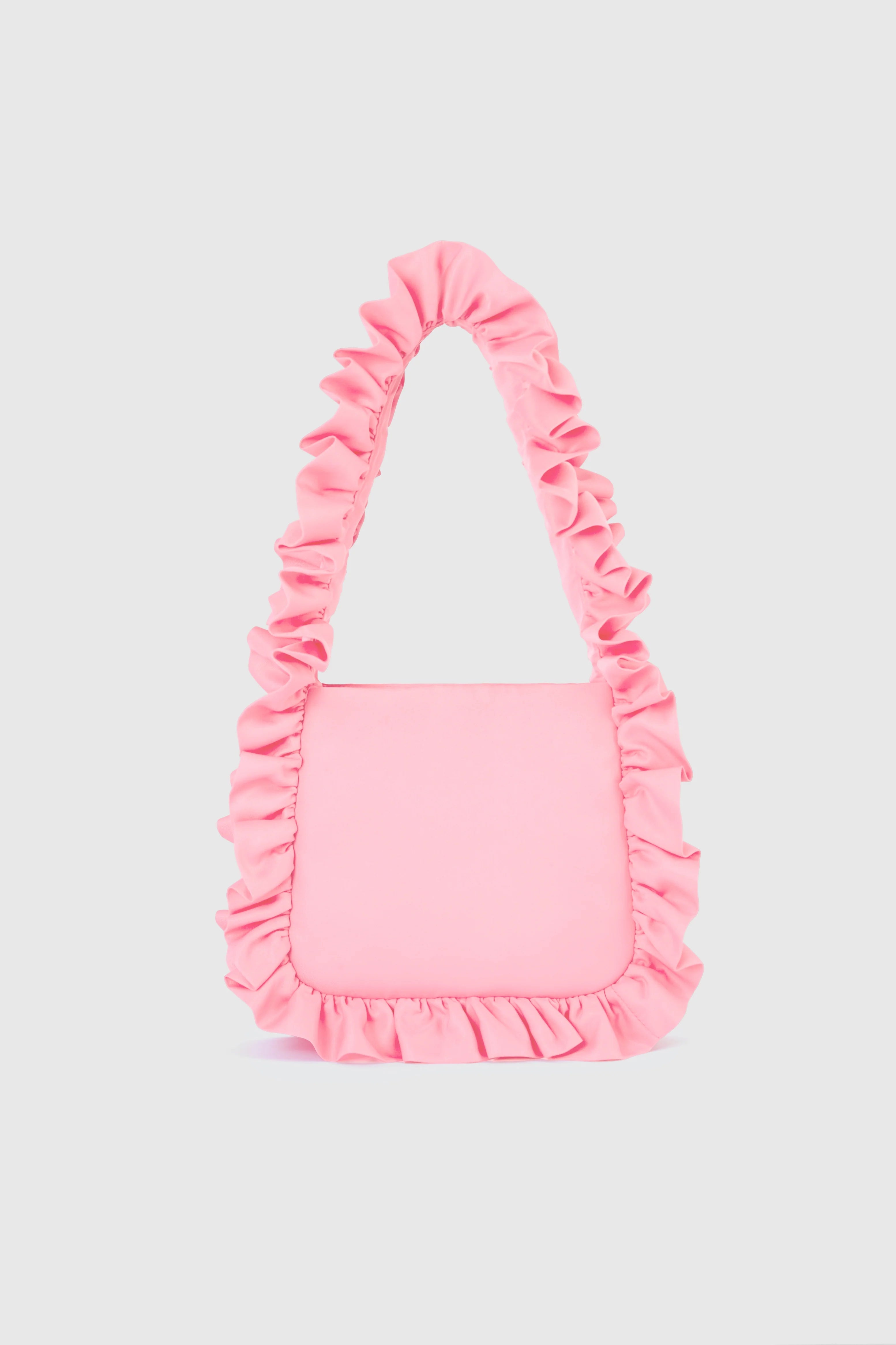 Baggy London Baby Pink Original Ruffle Bag