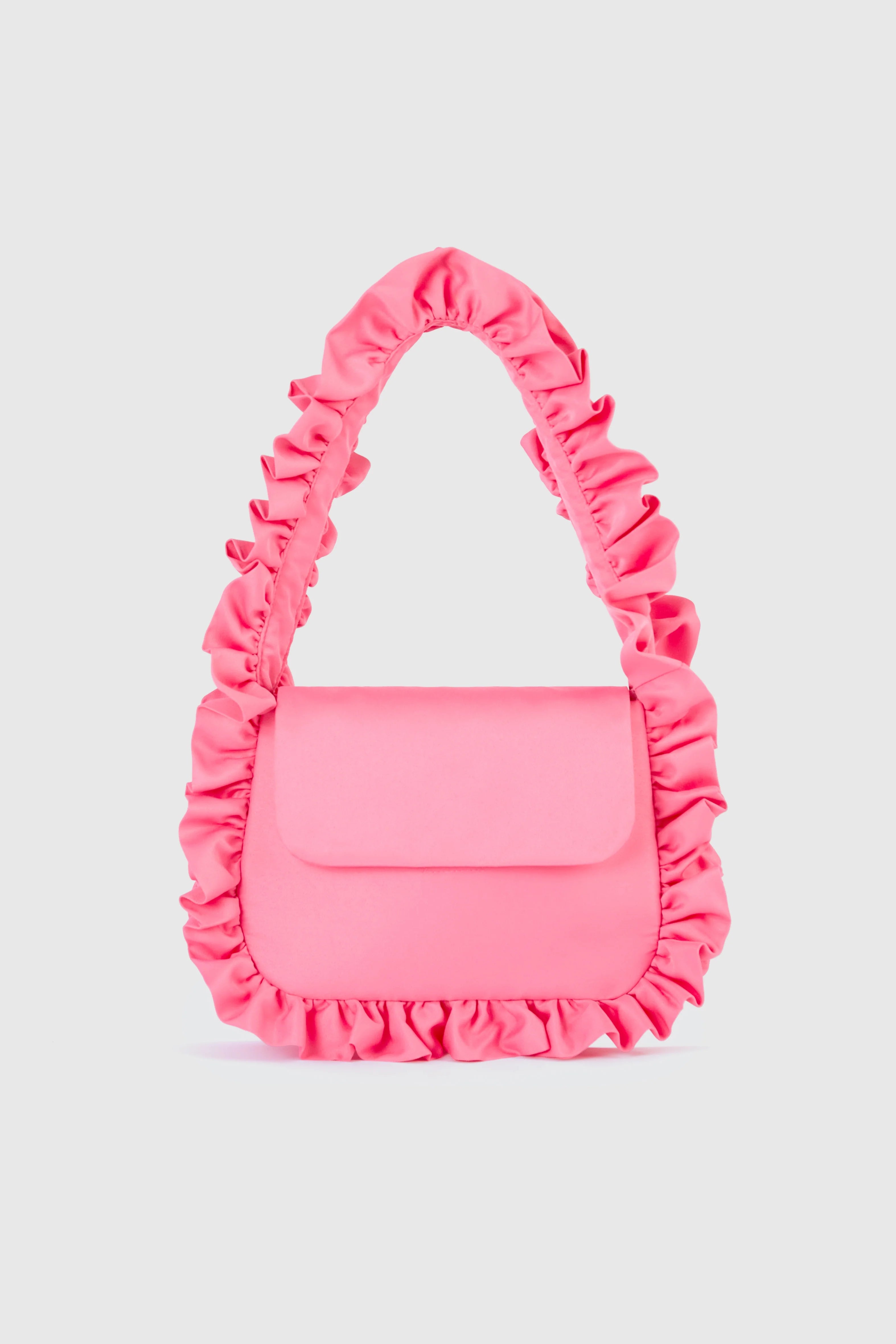 Baggy London Deep Pink Baguette Flap Bag