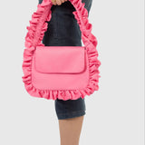 Baggy London Deep Pink Baguette Flap Bag * Seen on Ted Lasso *