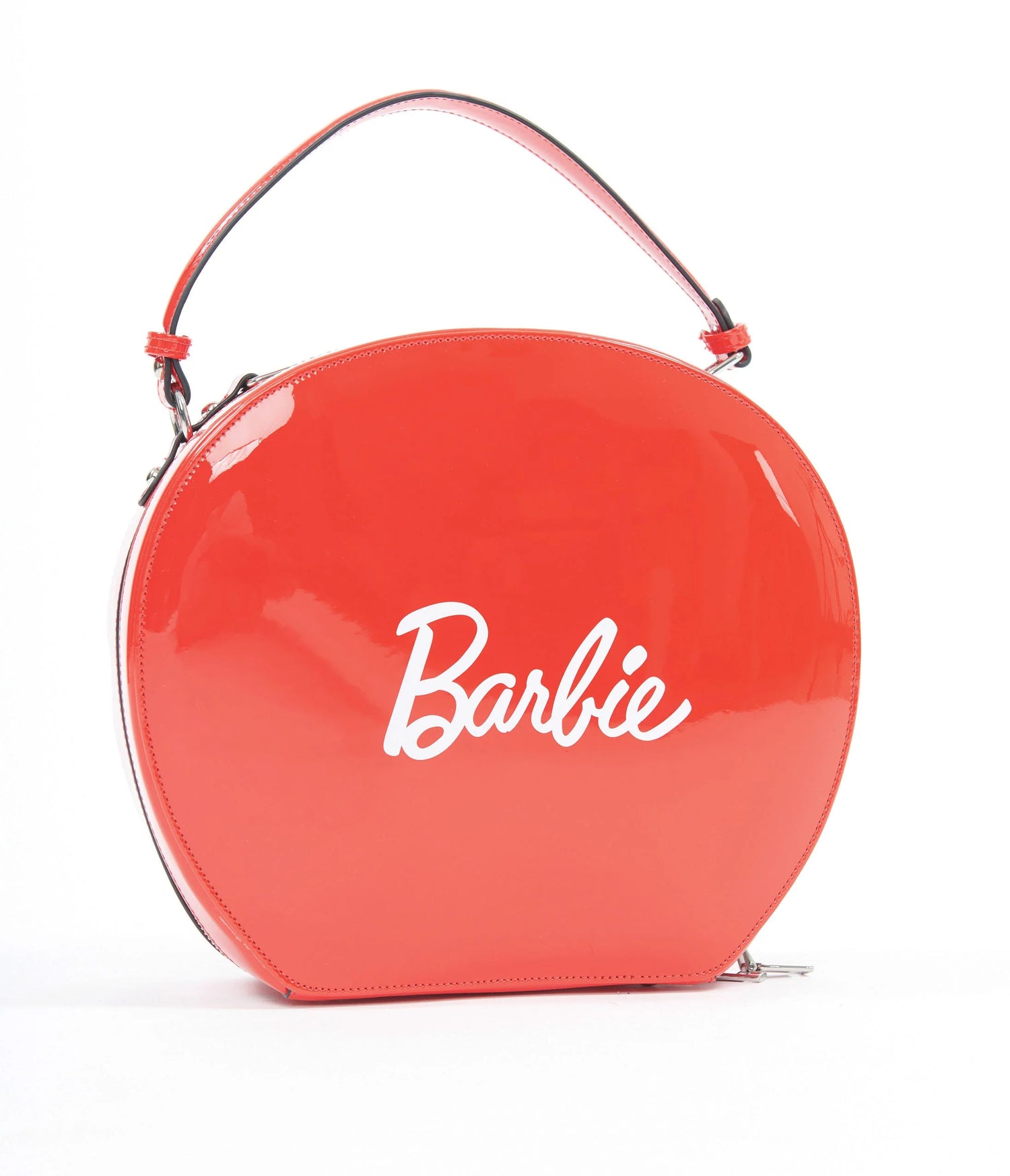 Shop Unique Vintage Barbie X Unique Vintage 1950s Red Leatherette Commuter Set Circle Bag online at Spoiled Brat