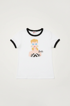 Barbie™ x Unique Vintage Barbie Icon Graphic Ringer Tee