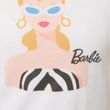 Barbie™ x Unique Vintage Barbie Icon Graphic Ringer Tee as seen on Sarah Jayne Dunn - Spoiled Brat