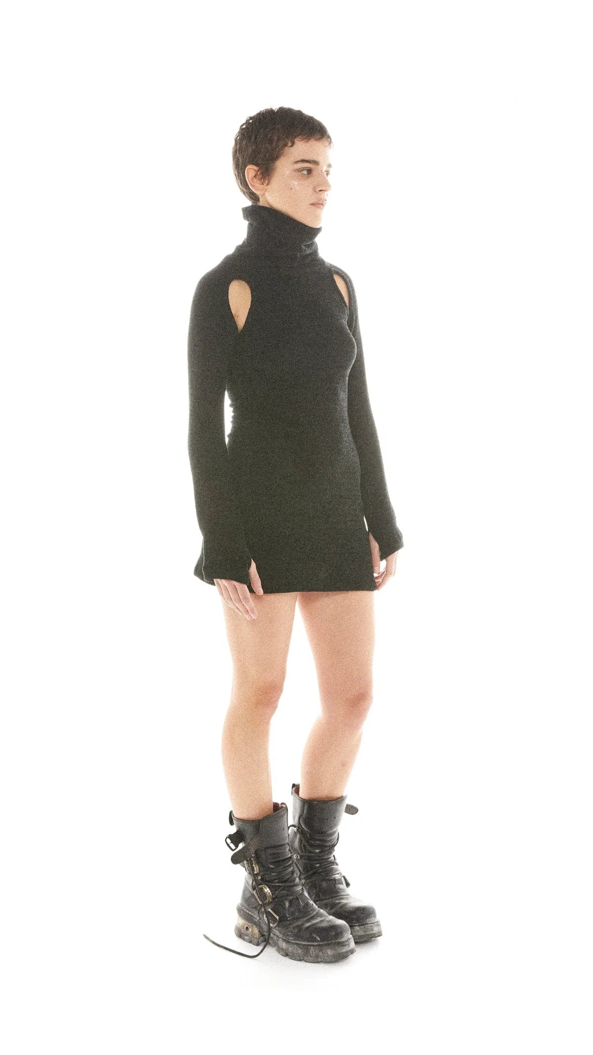 Shop Basic Pleasure Mode Basic Pleasure Mode Thunder Bodycon Dress online at Spoiled Brat