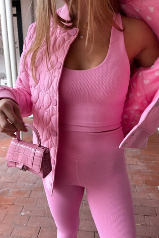 Beach Riot Flight Jacket Prism Pink Heart