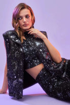 Beach Riot Kris Convertible Shooting Stars Puffer Jacket Jacket by Beach Riot as seen on celebrities