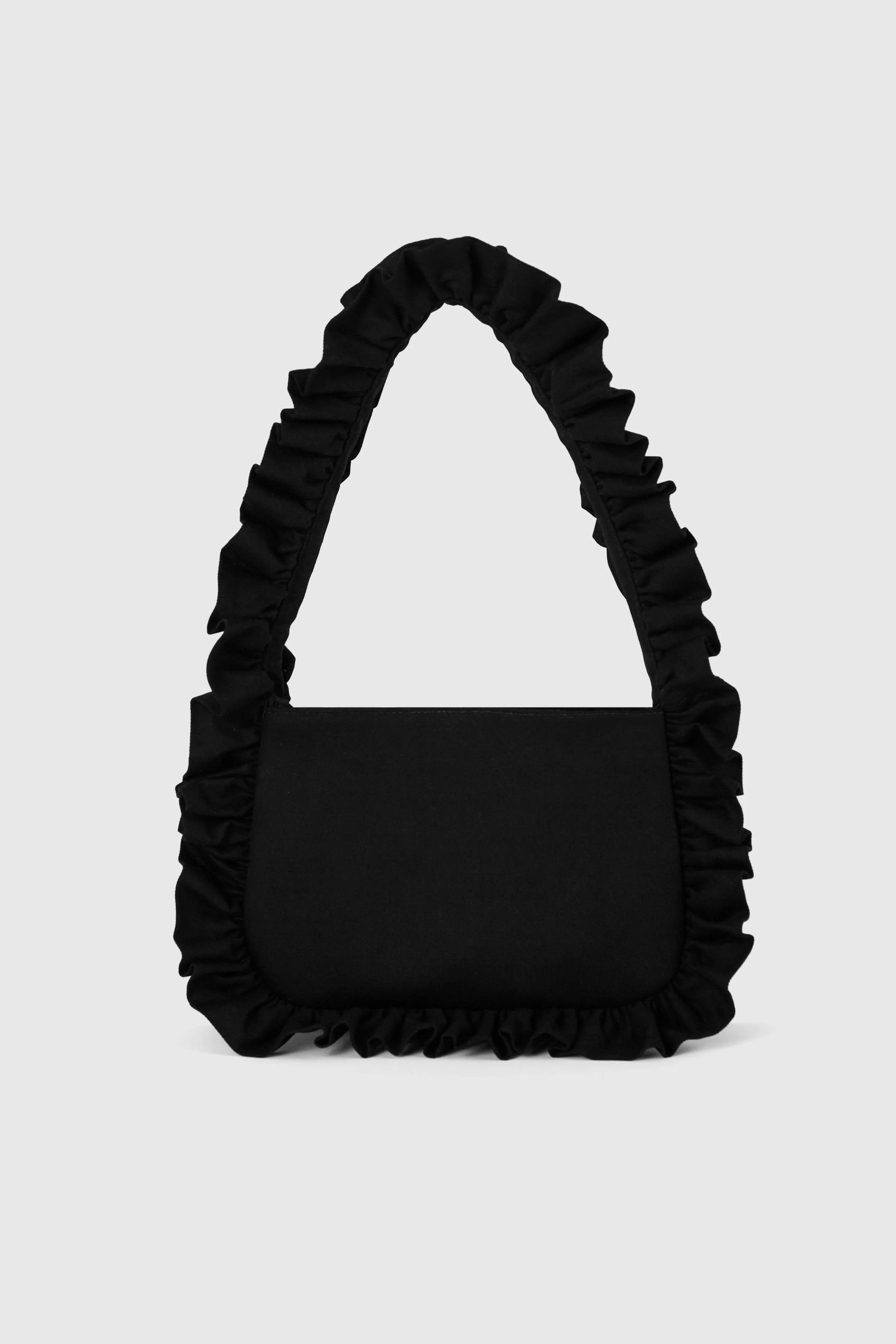 Baggy London Black Canvas Baguette Bag | Spoiled Brat