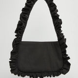 Baggy London Black Canvas Baguette Bag