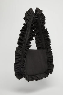 Baggy London Black Canvas Baguette Bag | Spoiled Brat