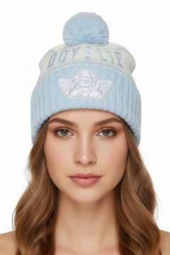 Boys Lie Girl Next Door Pom Pop Beanie