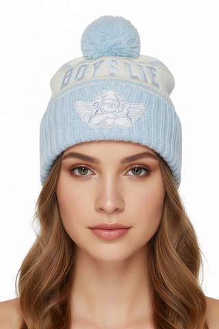 Boys Lie Girl Next Door Pom Pop Beanie