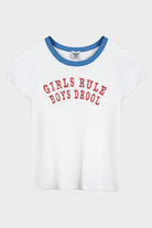 Boys Lie Girls Rule Boys Drool Baby Tee | Spoiled Brat UK