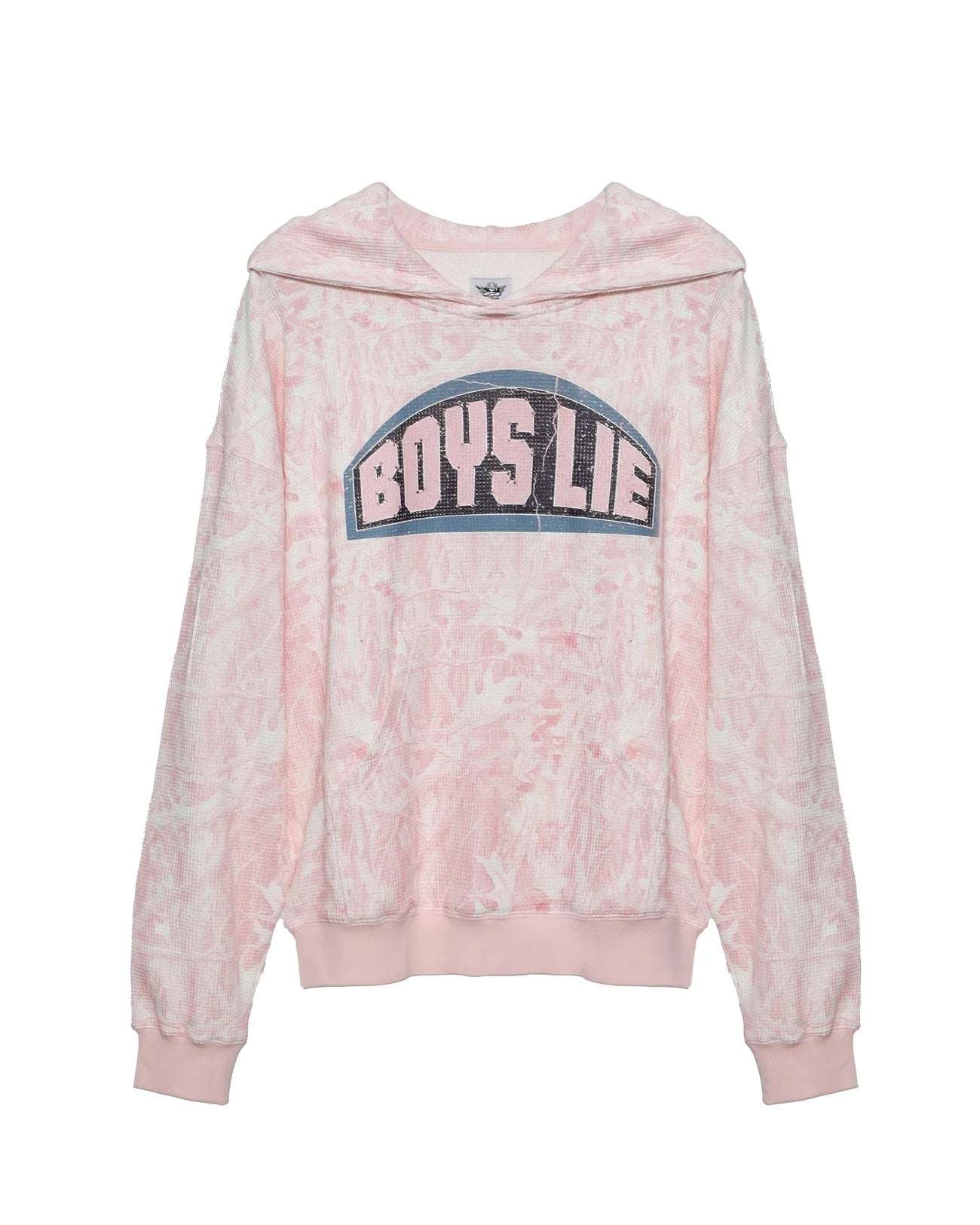 Boys Lie Let Love Guide My Way Rhinestone Racer Hoodie