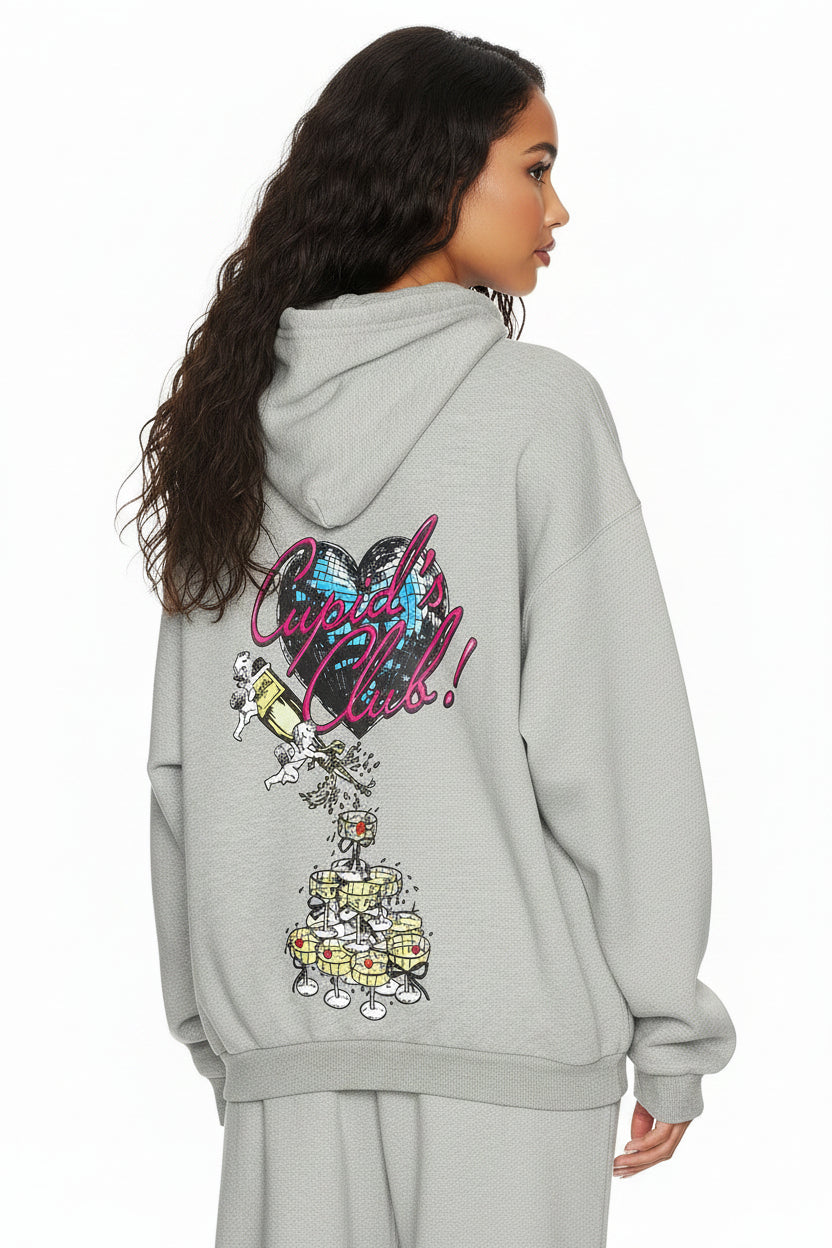 Boys Lie Cupids Club Harley Zip Up Sweater - Spoiled Brat