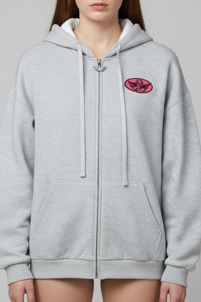 Boys Lie Cupids Club Harley Zip Up Sweater