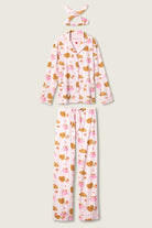 PJ Salvage Brunch Club Breakfast 3-Piece Flannel PJ Set