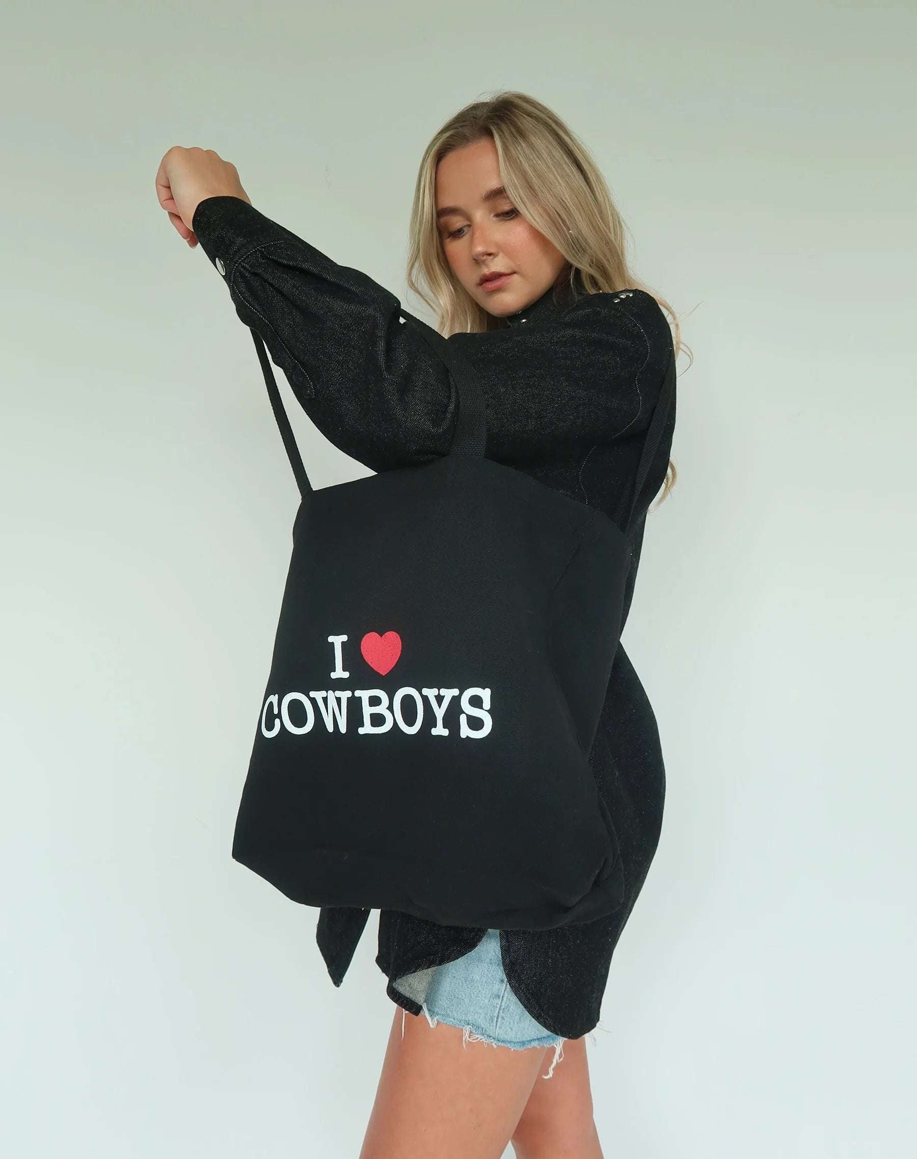 Brunette The Label "I Love Cowboys" Tote Bag