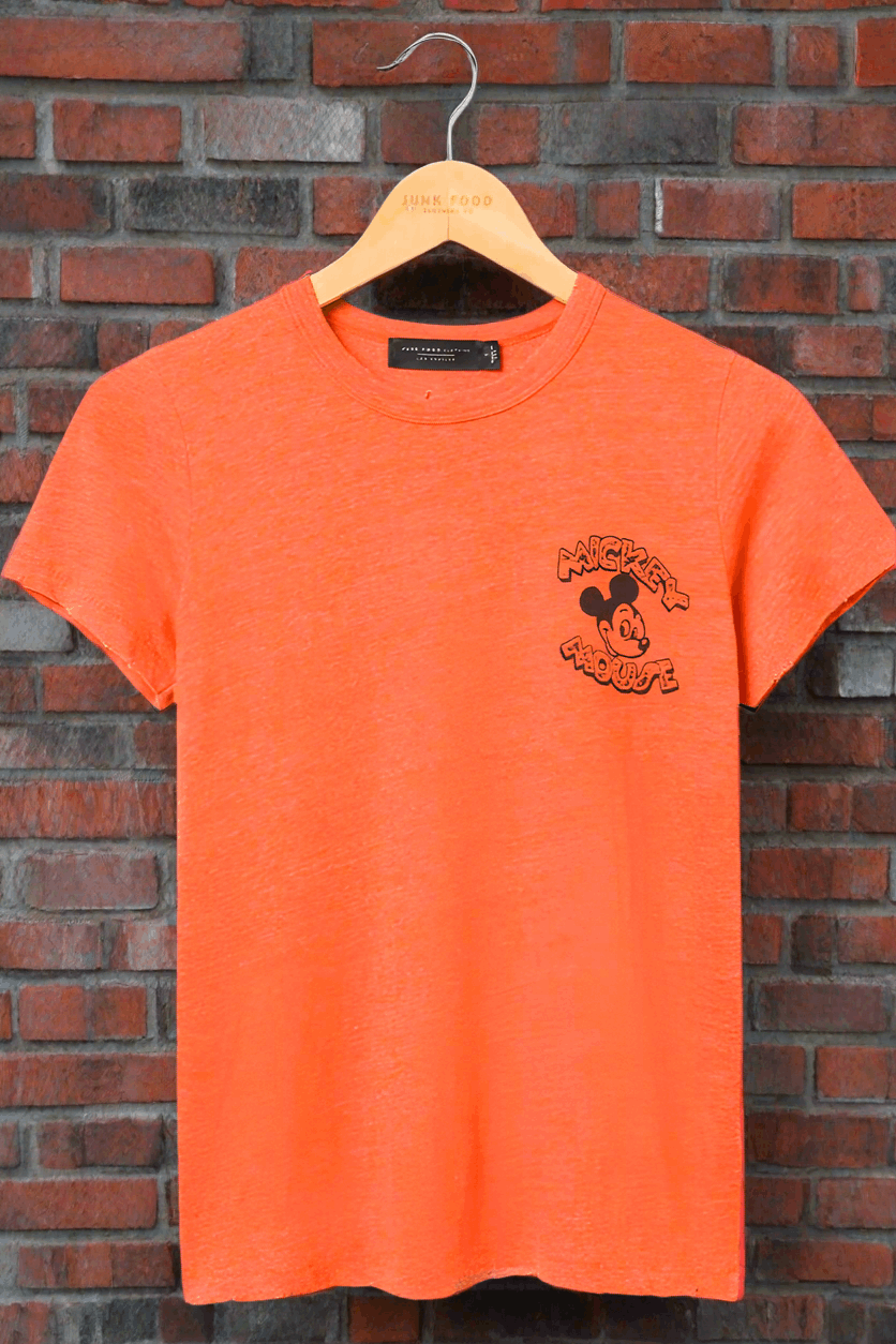 Junk Food Disney Mickey & Minnie Hot Rod Original Tee T-Shirt by Junk Food as seen on celebrities