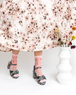 Shop Sock Candy Sock Candy Cherry Blossom Sheer Crew Sock online at Spoiled Brat