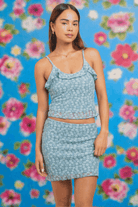 Daisy Street Bubble Floral Lace Mini Skirt Mini Skirt by Daisy Street as seen on celebrities