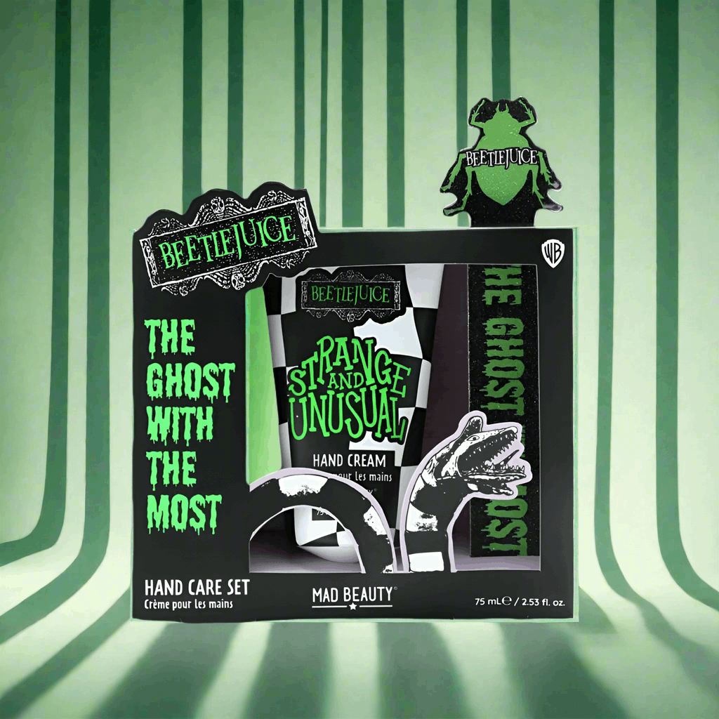 Warner Brothers Beetlejuice Hand Care Set Hand Cream by Mad Beauty as seen on celebrities