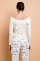 Daisy Street Embroidered Detail Long Sleeved Top T-Shirts by Daisy Street as seen on celebrities