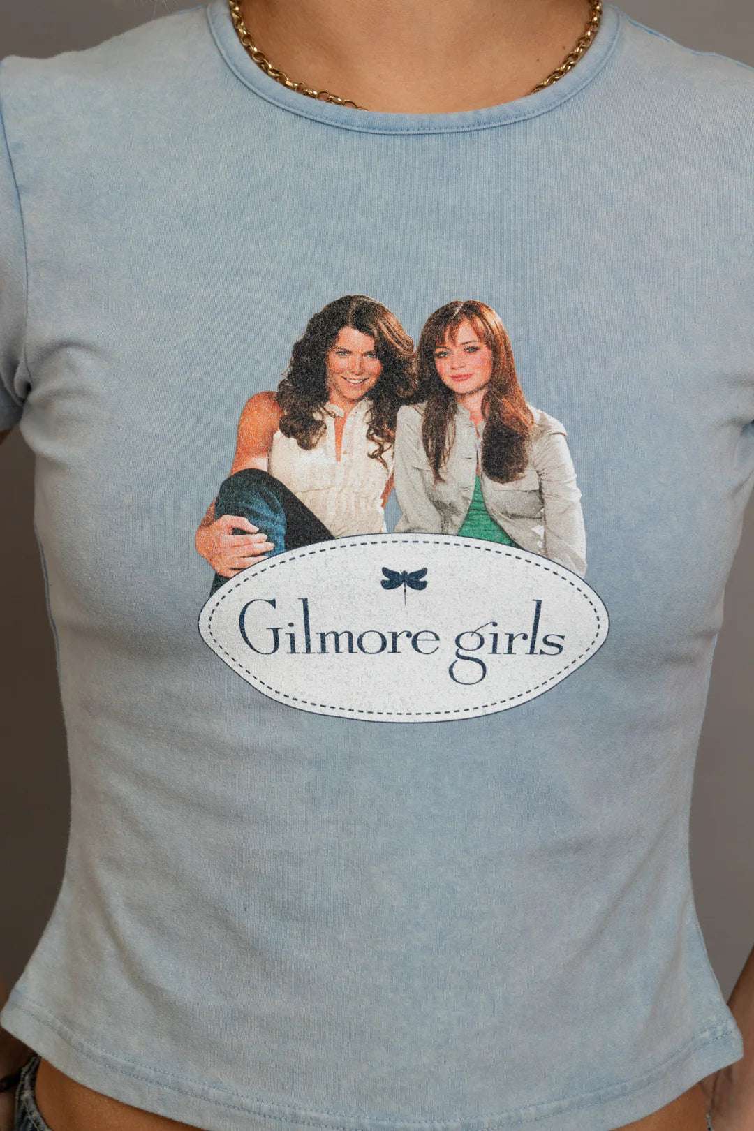 Daisy Street Gilmore Girls Washed Baby Tee T-Shirts by Daisy Street as seen on celebrities