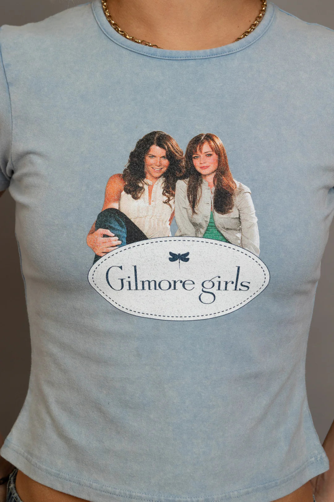 Shop Daisy Street Daisy Street Gilmore Girls Washed Baby Tee online at Spoiled Brat