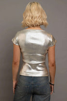 Daisy Street Heart Cut Out Boat Neck Tee T-Shirt by Daisy Street as seen on celebrities