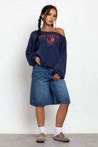 Daisy Street Slashed Neck NYC Sweater Sweater by Daisy Street as seen on celebrities