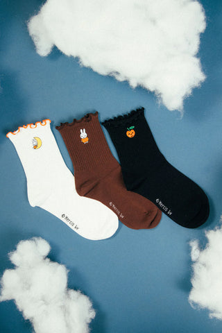 Buy Daisy Street x Miffy 3 Pack Embroidered Socks Online