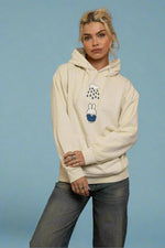 Shop Daisy Street Daisy Street x Miffy Raindrops Natural Hoodie online at Spoiled Brat