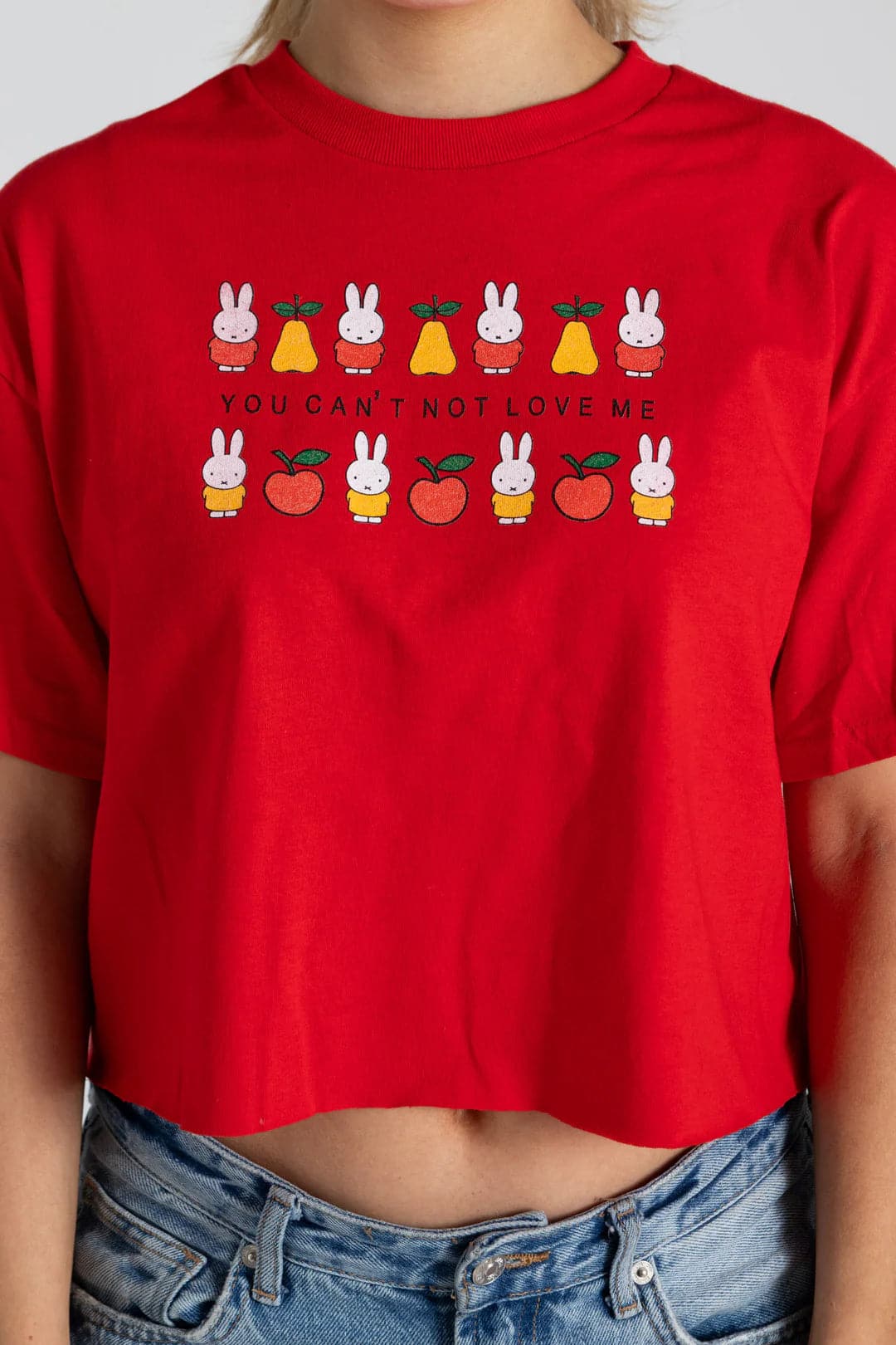 Shop Daisy Street Daisy Street x Miffy You Cant Not Love Me Crop Tee online at Spoiled Brat