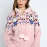 Daisy Street Taffy Miffy Knit Cardigan
