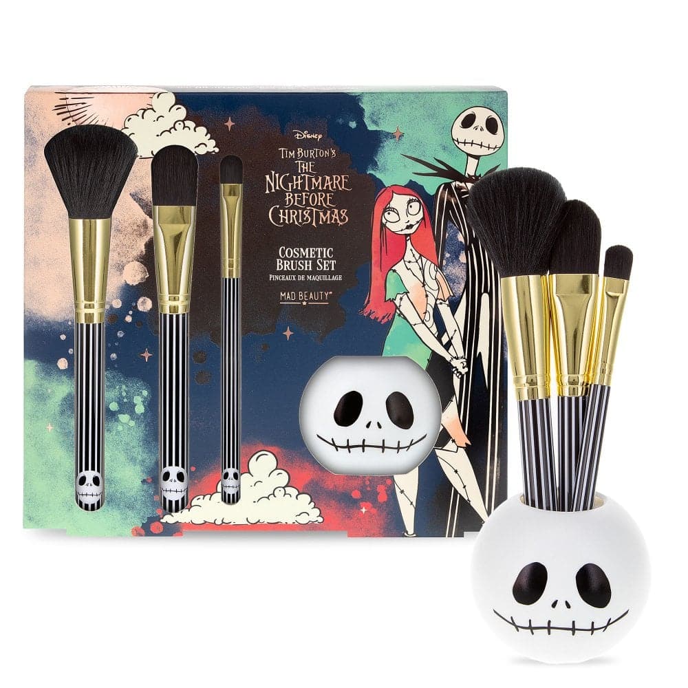 Shop Mad Beauty Disney Nightmare Before Christmas Cosmetic Brush Set & Holder online at Spoiled Brat