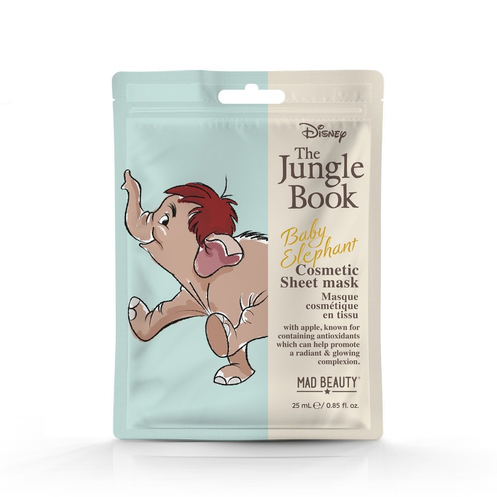 Disney The Jungle Book Cosmetic Sheet Mask Collection Face Mask by Mad Beauty as seen on celebrities