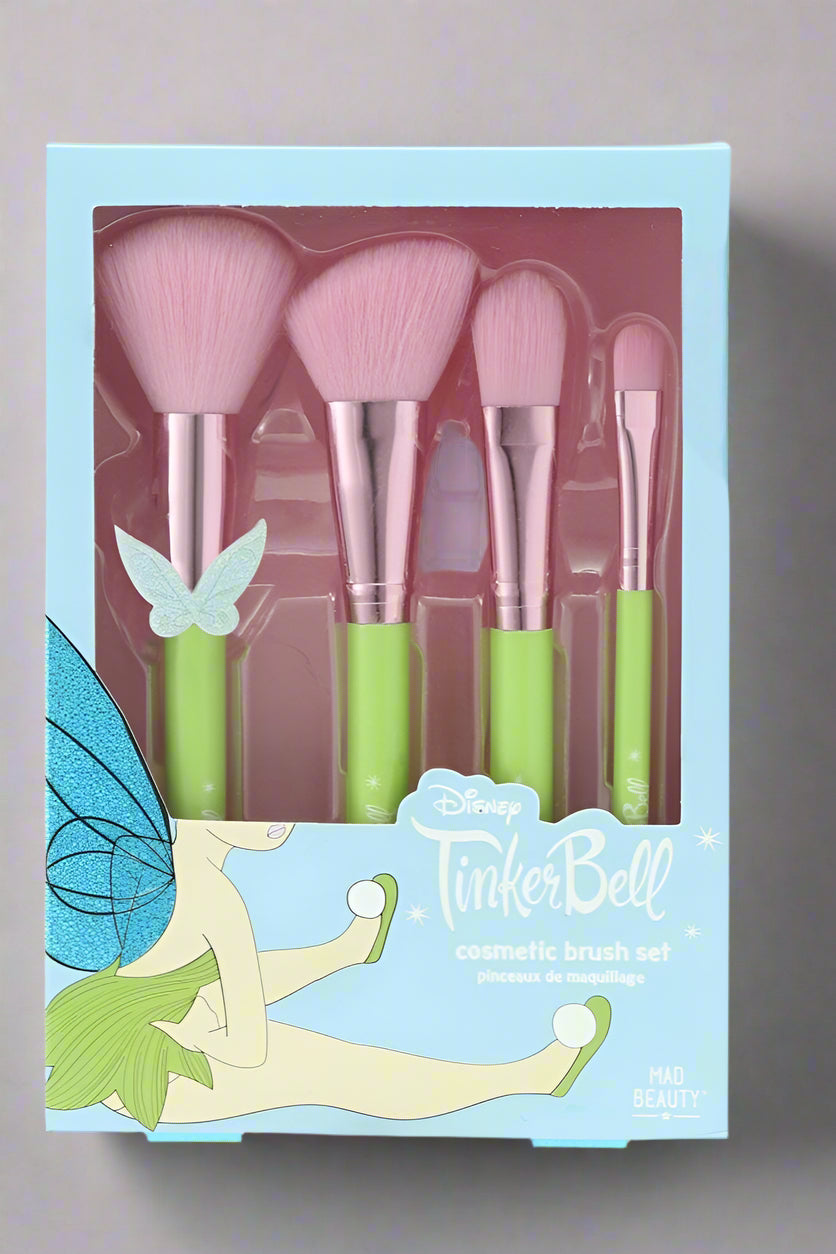 Shop Mad Beauty Disney Tinks Pixie Perfection Cosmetic Brush Set online at Spoiled Brat