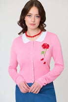 Disney Beauty & The Beast Pink Rose Cardigan