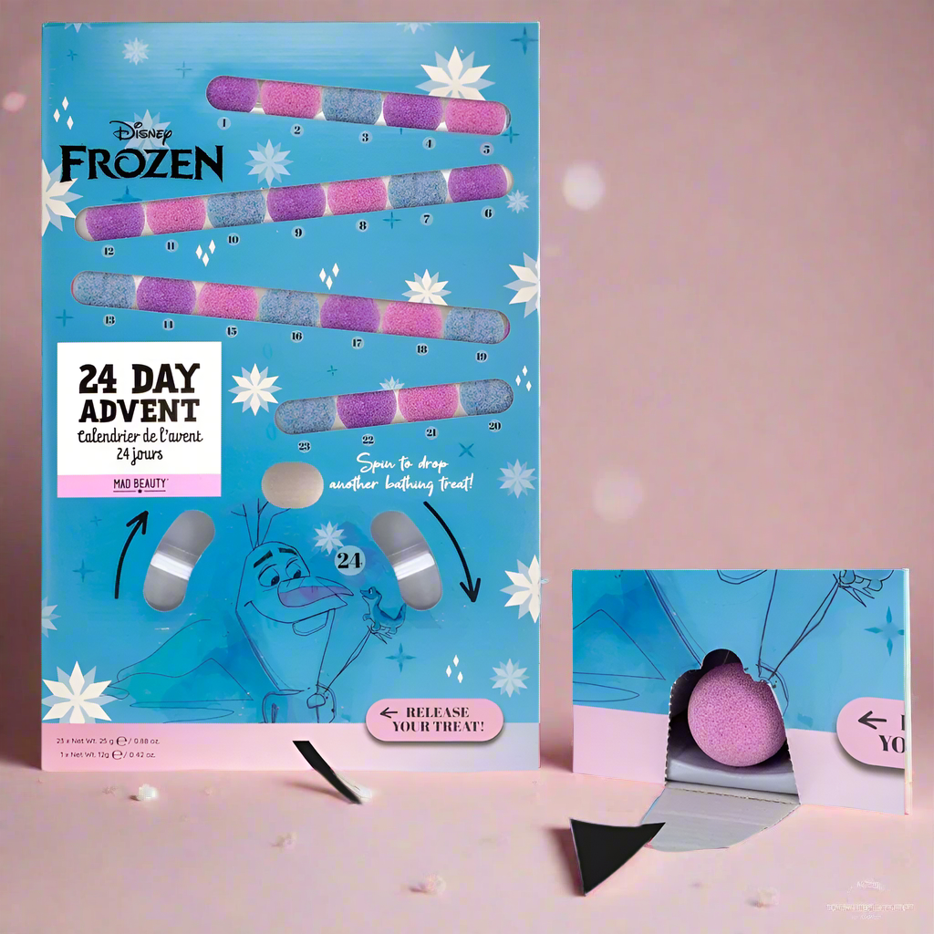 Shop Mad Beauty Disney Frozen Bath Fizzer Advent Calendar online at Spoiled Brat