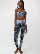Electric & Rose Allegra Tie Dye Sports Bra Leggings by Electric and Rose as seen on celebrities
