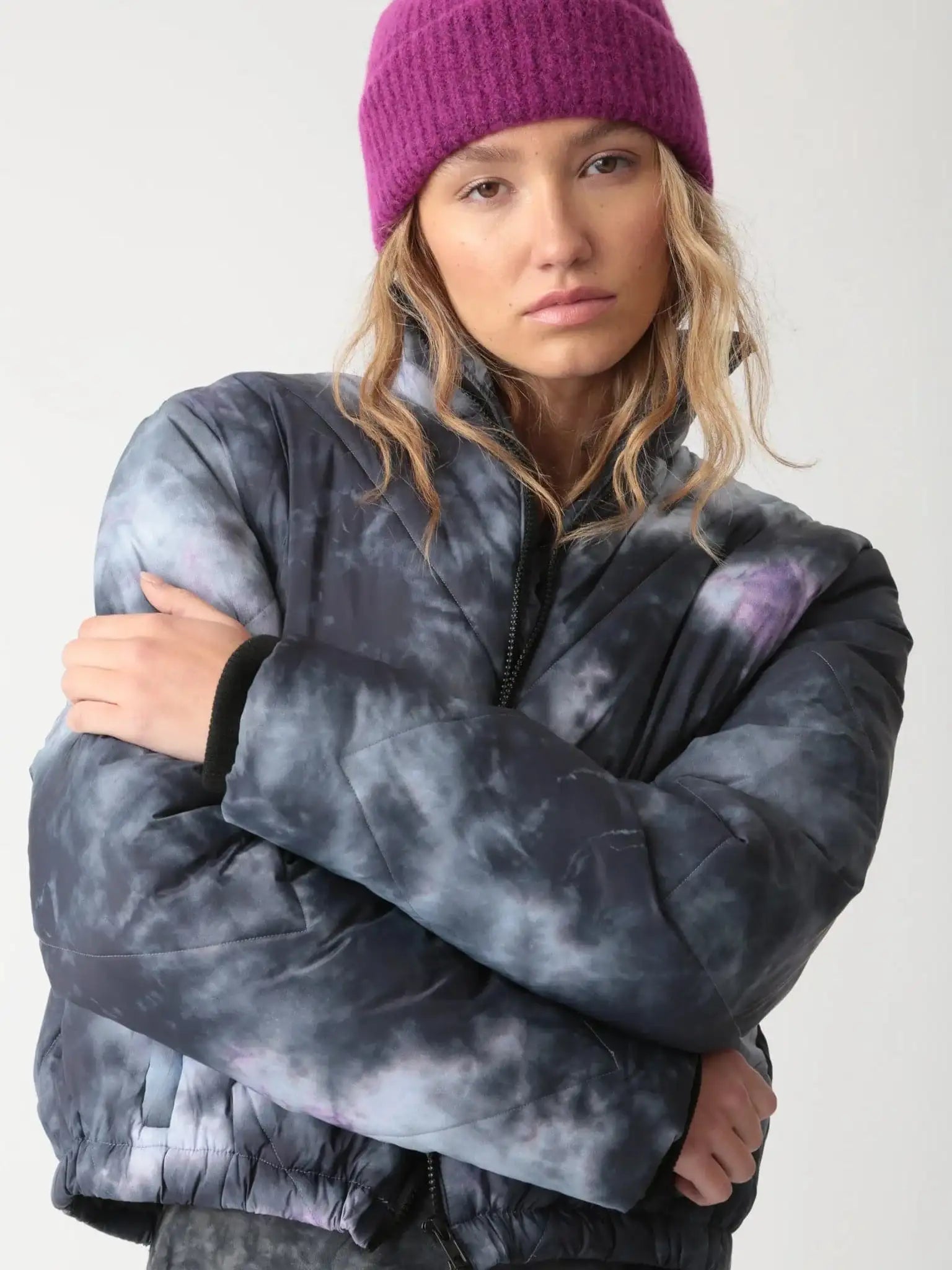 Electric & Rose Puffer Bomber Jacket as seen on Chloe Meadows Jacket by Electric and Rose as seen on celebrities