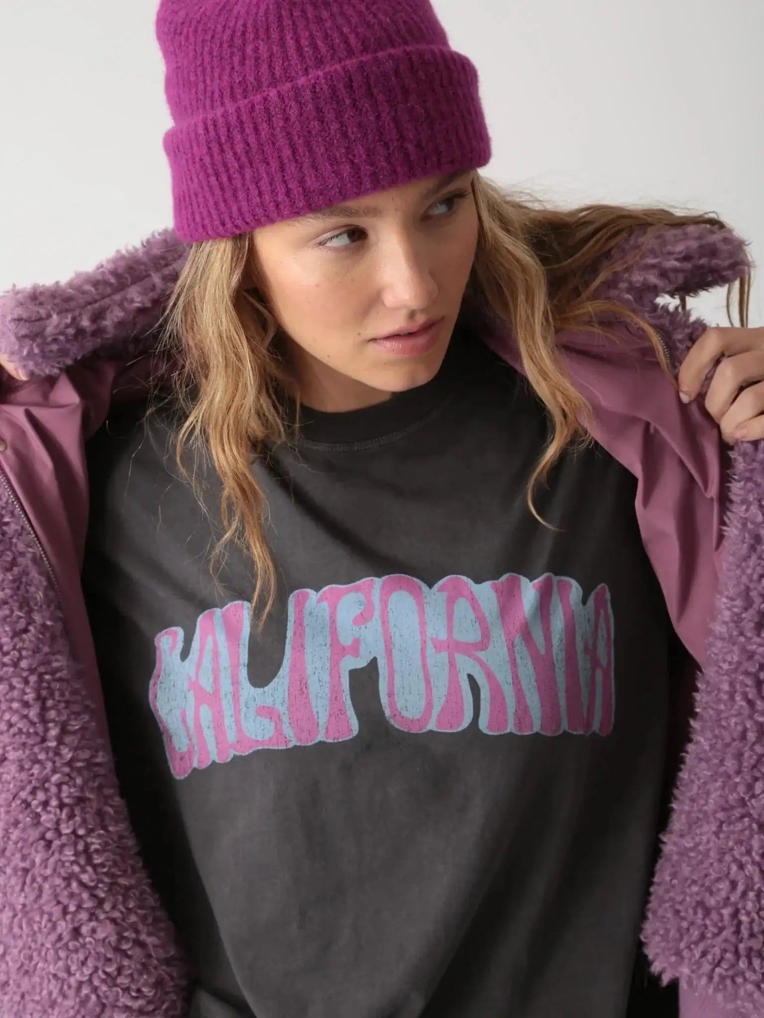 Electric & Rose Signature California Slogan Tee T-Shirts by Electric and Rose as seen on celebrities