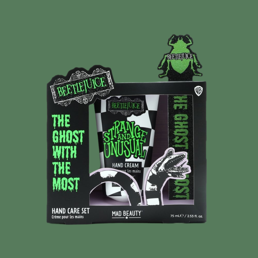 Shop Mad Beauty Warner Brothers Beetlejuice Hand Care Set online at Spoiled Brat