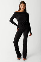 Frankies Bikinis Dahlia Long Sleeve T-Shirt Long Sleeved Top by Frankies Bikinis as seen on celebrities