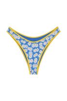 Frankies Bikinis Dove Classic Bikini Bottom in Blue Daisy Bikini Top by Frankies Bikinis as seen on celebrities