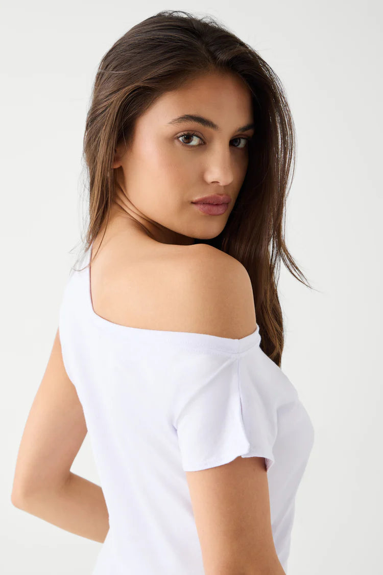 Frankies Bikinis Starlight Cotton Tee Top by Frankies Bikinis as seen on celebrities