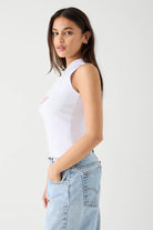 Frankies Bikinis Starlight Cotton Tee Top by Frankies Bikinis as seen on celebrities