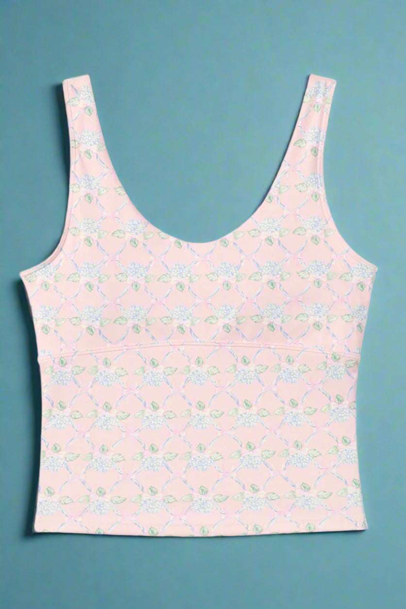 Happy Camp3r Ribboned Dreams Athleisure Tank Top