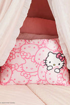 Hello Kitty x Kitsch Satin Pillowcase - Pink Hello Kitty Faces Pillow by Kitsch as seen on celebrities